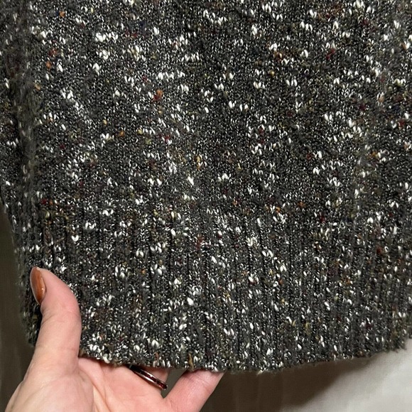 Max Studio Marled Brown Cowl Neck Knit Sweater Dress Long Sleeve Size Medium - Picture 10 of 12